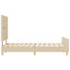 vidaXL Lovos rėmas su galvūgalio Kreminė 120 x 190 cm audinys