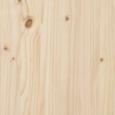 vidaXL Lovos rėmas, 100x200 cm, pušies medienos masyvas