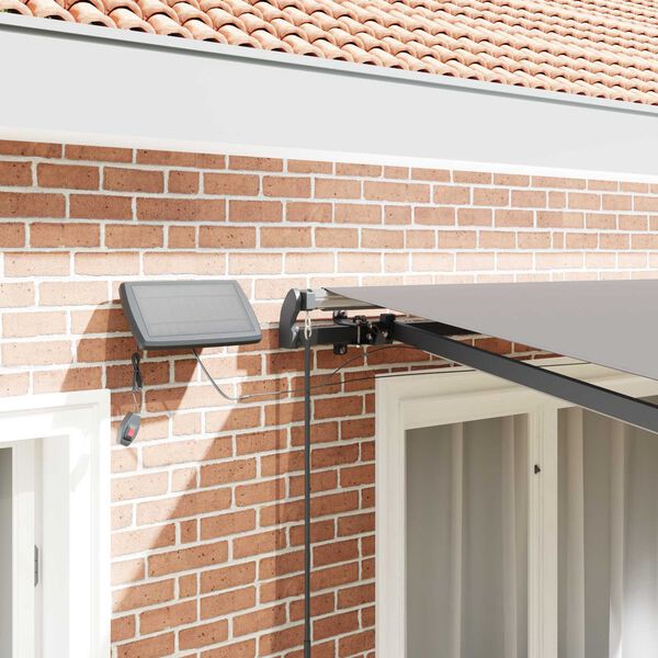 vidaXL Ištraukiama markizė Šviesiai pilka 300 x 250 cm audinys