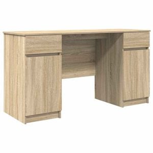 vidaXL Stalas Sonoma ąžuolas Apdirbta mediena 140 x 49 x 76 cm
