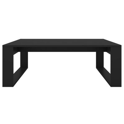 vidaXL Kavos staliukas, juodos spalvos, 100x100x35cm, MDP
