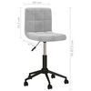 vidaXL Pasukama valgomojo kėdė, &scaron;viesiai pilkos spalvos, aksomas