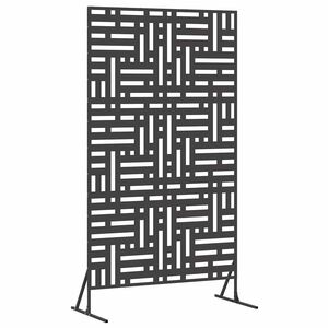 vidaXL Privatumo žaliuzės 100 x 50 x 180 cm Plienas Juoda