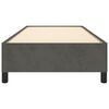 vidaXL Lovos rėmas be čiužinio, tamsiai pilkas, 90x190cm, aksomas