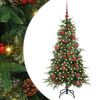 vidaXL Dirbtinė Sulankstoma Kalėdų Eglutė Žalia 150 cm PE ir PVC