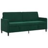 vidaXL Sofa su saugojimo vieta Tamsiai žalia 192 x 78 x 87 cm