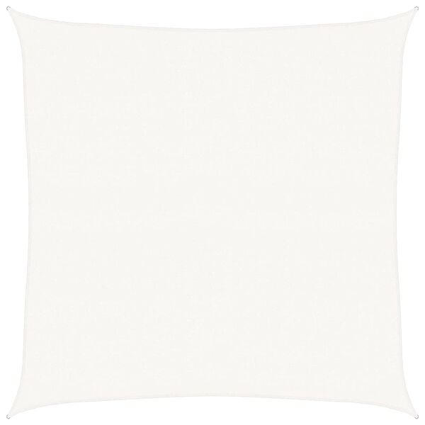vidaXL Uždanga nuo saulės, baltos spalvos, 5x5m, HDPE, 160g/m&sup2;