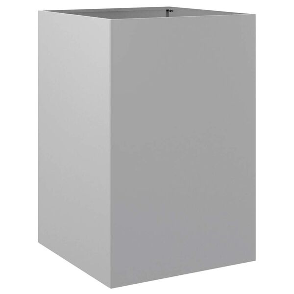 vidaXL Lovelis, sidabrinės spalvos, 52x48x75cm, galvanizuotas plienas