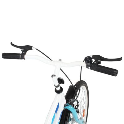 vidaXL Vaikiškas dviratis, mėlynos ir baltos spalvos, 24 colių