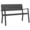 vidaXL Sodo suolas Juoda 118 x 54 x 77cm Plienas