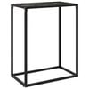 vidaXL Konsolinis staliukas, juodas, 60x35x75cm, grūdintas stiklas