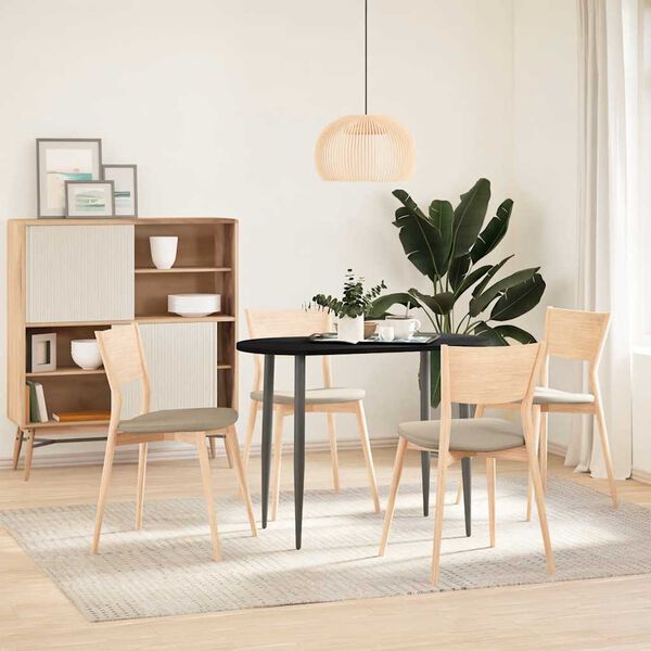 vidaXL Stalvir&scaron;is, tamsiai rudas, 100x50x2 cm, ąžuolo masyvas, ovalo