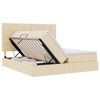 vidaXL Saugos lova su čiužiniu Kremas 180 x 200 cm Dirbtinė oda