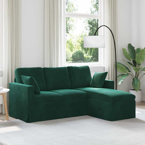 vidaXL Sofa Tamsiai žalia Bendri matmenys: 178 x 134 cm (P X G x A)
