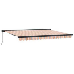 vidaXL I&scaron;traukiama markizė Oranžinė ir pilka 400 &times; 300 cm