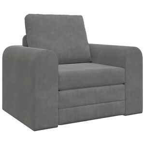 vidaXL Sofa lova Tamsiai pilka 98 x 71 x 83 cm Aksomas