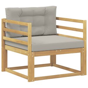 vidaXL Lauko Vidurinis Sofa Poliesteris Balta