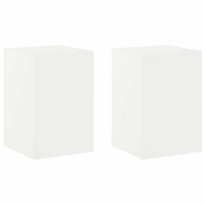 vidaXL Augalų stovas 2 pcs Balta 40 x 40 x 60 cm Plienas