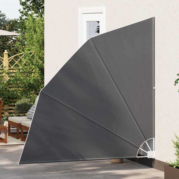 vidaXL Balkono privatumo ekranas Juoda 210 x 210 cm Poliesteris