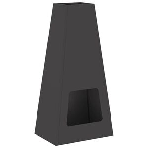 vidaXL Ugnies dubuo Juoda Atmosferos poveikiui atsparus plienas