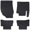 vidaXL Automobilių kilimėlis 4 pcs Juoda tinka Toyota C-HR hibridui