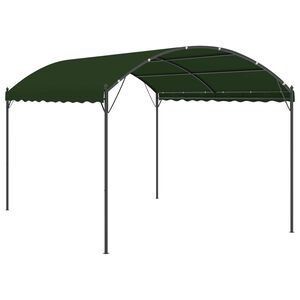 vidaXL Pavėsinė 4 x 3 x 2,6 m Žalia Poliesteris ir plienas