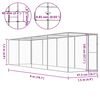 vidaXL Narvas katėms, 6x1,5x1,5m, galvanizuotas plienas
