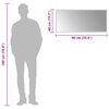 vidaXL Vonios kambario LED veidrodis, 90x40cm