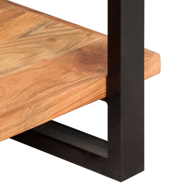 vidaXL Knygų spinta, 4 auk&scaron;tų, 80x40x180cm, akacijos medienos masyvas