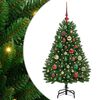 vidaXL Dirbtinė Kalėdų eglutė 120 cm 150 LED &Scaron;ilta balta Žalia