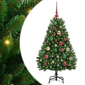 vidaXL Dirbtinė Kalėdų eglutė 120 cm 150 LED &Scaron;ilta balta Žalia