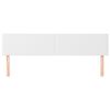 vidaXL Galvūgalis, 2vnt., baltos spalvos, 100x5x78/88 cm, dirbtinė oda