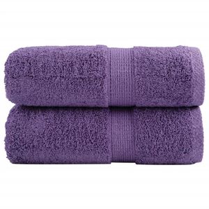 vidaXL Auk&scaron;čiausios kokybės rank&scaron;luosčiai SOLUND, 2 vnt., violetiniai, 30x30 cm, 600 g/m&sup2;