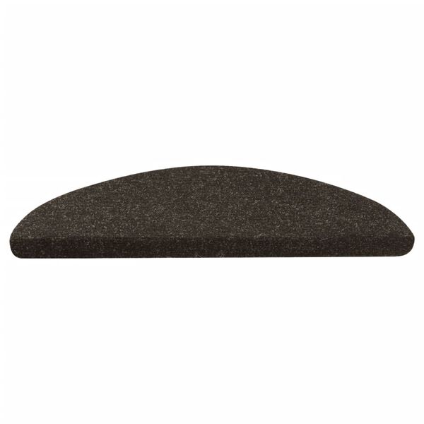 vidaXL Lipnūs laiptų kilimėliai, 10vnt., antracito, 65x22,5x3,5cm