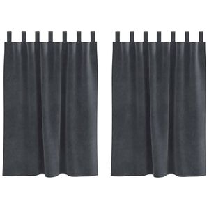 vidaXL Užtemdymo užuolaidos 2 vnt. &Scaron;viesiai pilka 140 x 140 cm Aksomas
