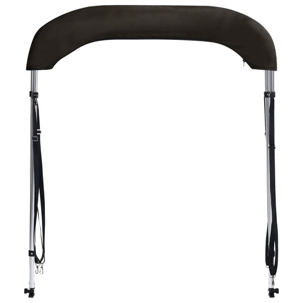 vidaXL Bimini vir&scaron;aus stogelis, juodas, 150x120x110cm, 2 lankų rėmas