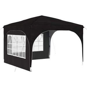vidaXL Pop-up &scaron;ventinis palapinė 290 x 290 x 245 cm Juoda