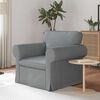 vidaXL Sofa 60cm &Scaron;viesiai pilka Metalas