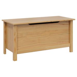 vidaXL Saugojimo dėžė Medus ruda 90 x 40 x 45 cm Kietas pu&scaron;ies medis