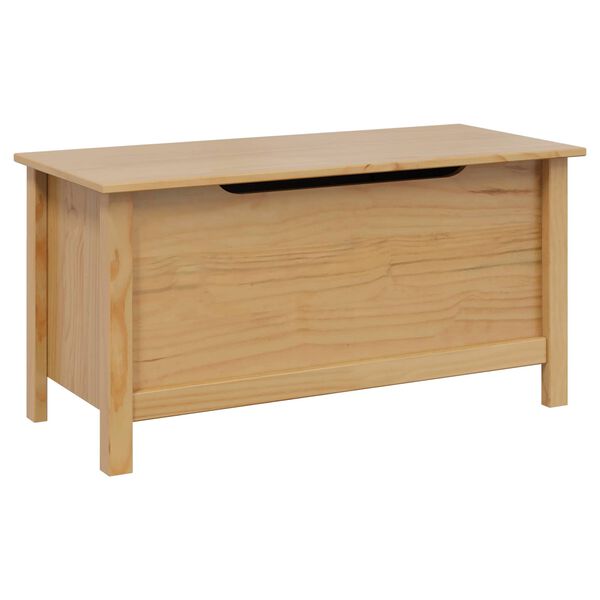 vidaXL Saugojimo dėžė Medus ruda 90 x 40 x 45 cm Kietas pu&scaron;ies medis