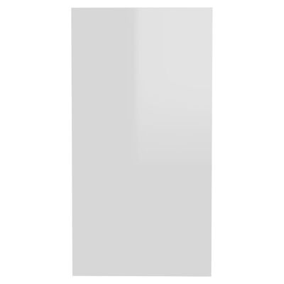 vidaXL Šoninis staliukas, baltos spalvos, 50x26x50cm, MDP, blizgus