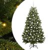vidaXL Dirbtinė Kalėdų eglutė 180 cm 300 LED &Scaron;ilta balta Žalia