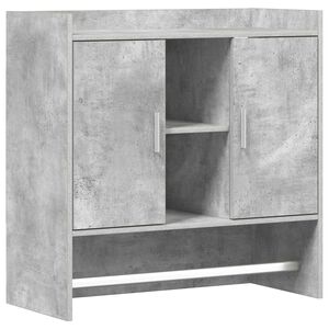 vidaXL Sieninė lentyna Sieninis Betono pilka 80 x 36 x 80 cm