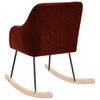 vidaXL Supama kėdė, raudonojo vyno spalvos, audinys
