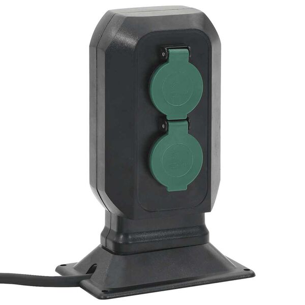 vidaXL Lauko lizdas su smaigaliu, juoda ir žalia, 15,5x11x24cm