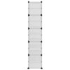 vidaXL Batų lentyna, skaidri, 44x31,5x153,5cm, PP