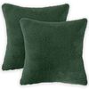 vidaXL Pagalvėlės užvalkalas 2 pcs HEERLEN Tamsiai žalia 30 x 30 cm