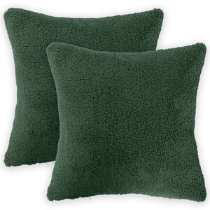 vidaXL Pagalvėlės užvalkalas 2 pcs HEERLEN Tamsiai žalia 30 x 30 cm