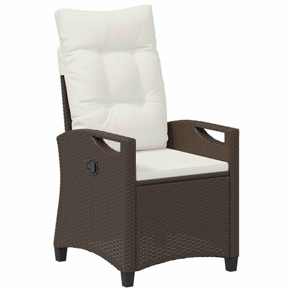 vidaXL Sodo Kėdė 2 pcs Ruda ir grietinėlė 56 x 60 x 112 cm