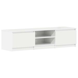 vidaXL Televizoriaus spintelė, balta, 140x40x35,5cm, apdirbta mediena